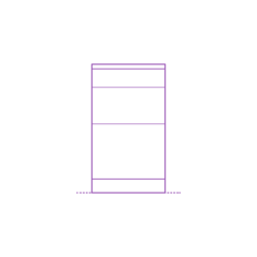 Fixtures Kitchen Cabinetry Ikea Sektion Base Cabinet 3 Drawers Mixed Outline Svg File, Free Vectors File